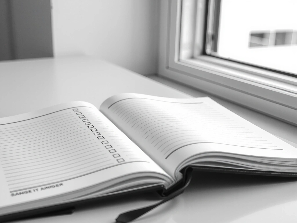 Editorial desk with written notes symbolizing transparency and clarity.